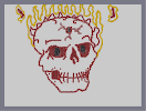 Thumbnail of the map 'Flaming Skull v.2 HOT HEAD'