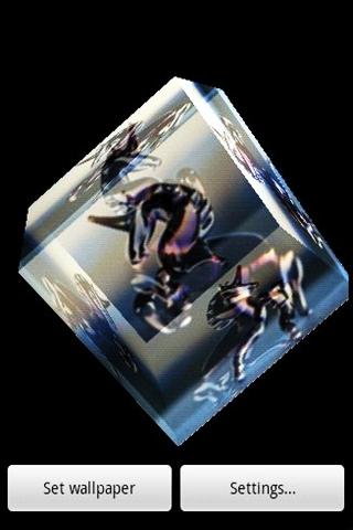 3D Crystal Horse