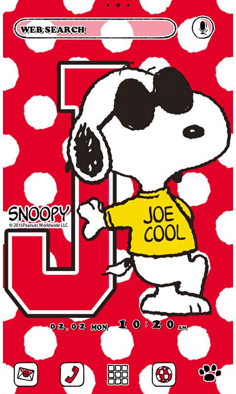 Android application スヌーピー「JOE COOL」for[+]HOMEきせかえ screenshort