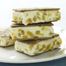 Apricot-Almond Ice Cream Sandwiches