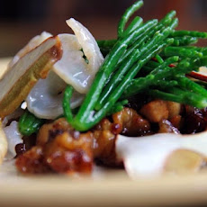Geoduck with Sea Beans and Porcini