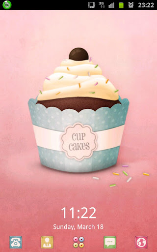 PINK CUPCAKE GO LAUNCHER EX