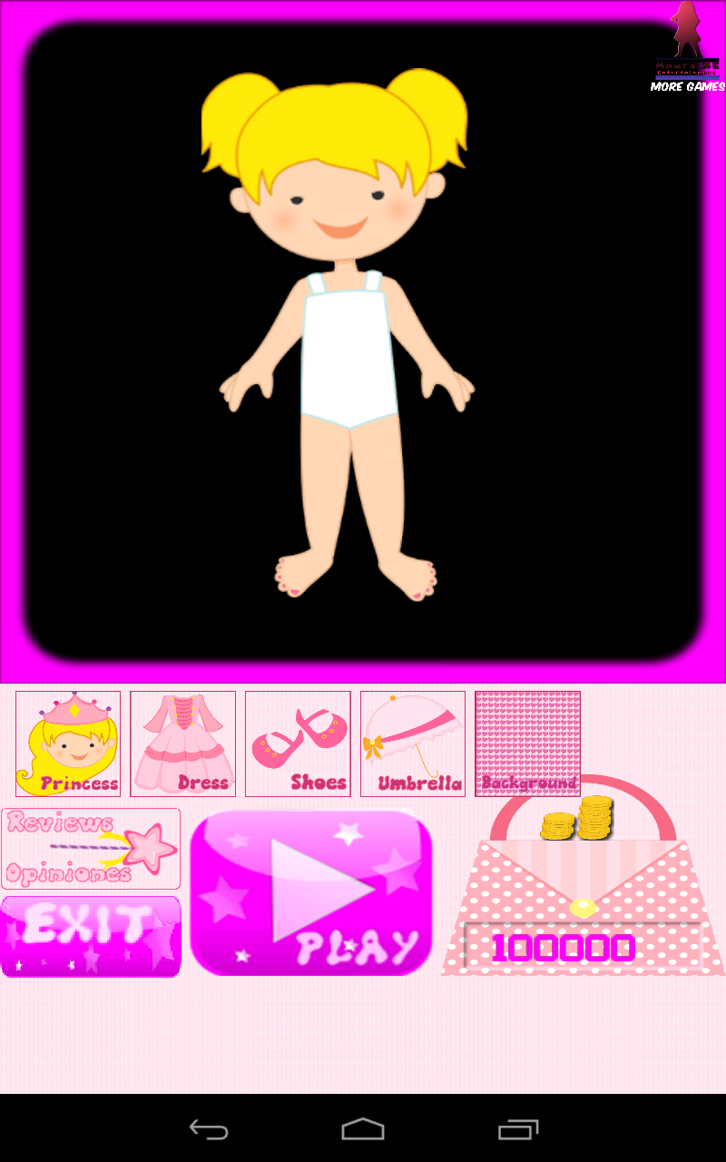 Android application Little princess screenshort