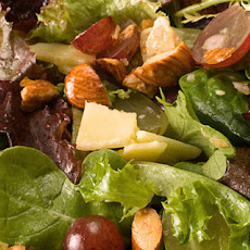 Grape and Almond Mixed Greens Salad Recipe