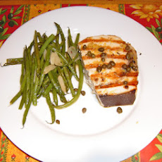 Grilled Swordfish with Lemon and Caper Sauce