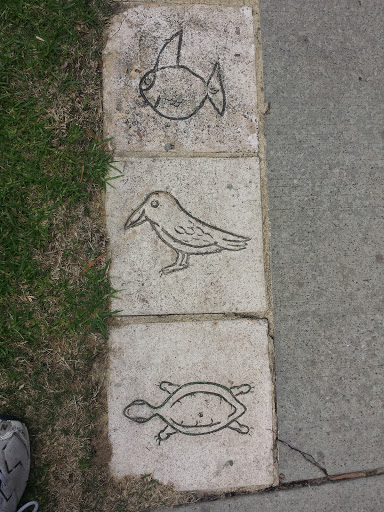 Fish, Bird, Turtle Tile