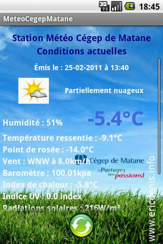 Weather at Matane Cegep