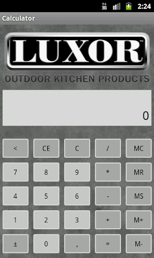 Luxor Grills Calculator