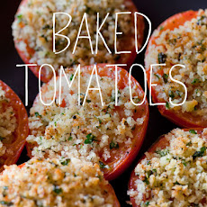 Herb and Panko Crusted Baked Tomatoes