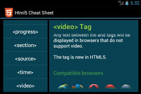 【免費教育App】Html5 Cheat Sheet-APP點子