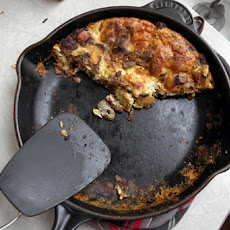 Prosciutto and Goat Cheese Strata