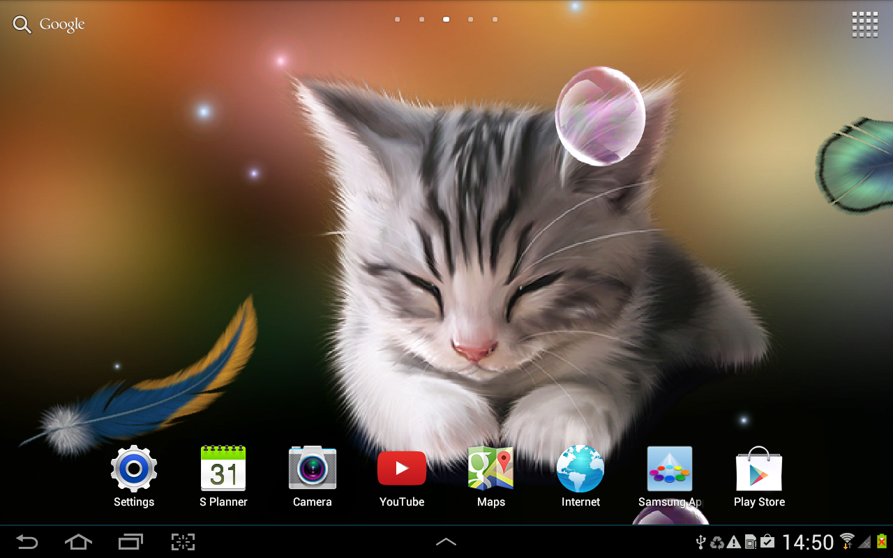    Sleepy Kitten Live Wallpaper- screenshot  