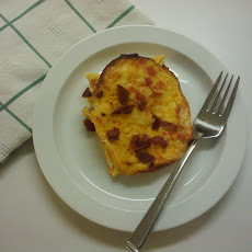 Bacon and Egg Strata with Ketchup