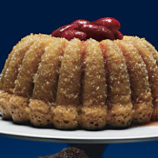 Double-Ginger Sour Cream and Bundt Cake with Ginger-Infused Strawberries