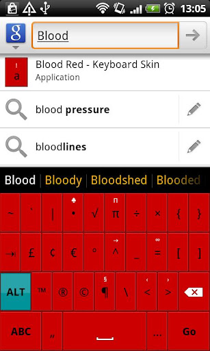 【免費個人化App】Blood Red - HD Keyboard Theme-APP點子