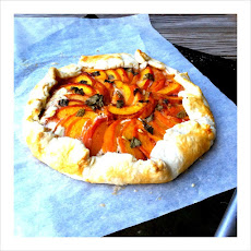 Peach - Basil - Goat Cheese Galette
