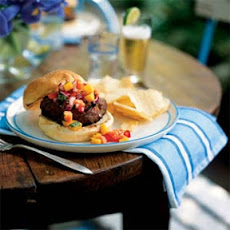 Jamaican Jerk Turkey Burgers with Papaya-Mango Salsa