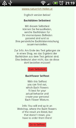 Bachblüten Selbsttest