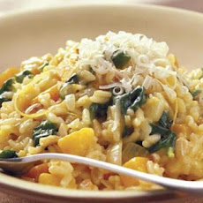 Roasted Pumpkin and Spinach Risotto