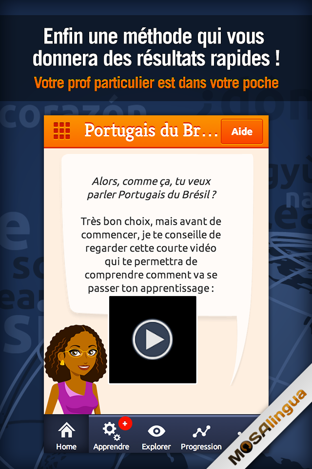 Android application Learn Brazilian Portuguese screenshort