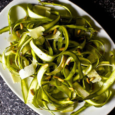Ribbony Asparagus Salad with Lemon and Parmesan