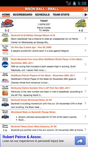 BU StatSheet Basketball