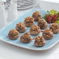 Nutty Stuffed Mushrooms