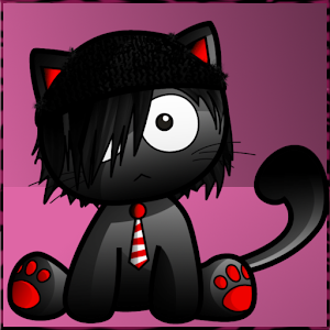 Emo Kitty Heart for GO SMS.apk 2014