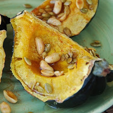 Roasted Acorn Squash with Honey-Lime Glazed Pepitas
