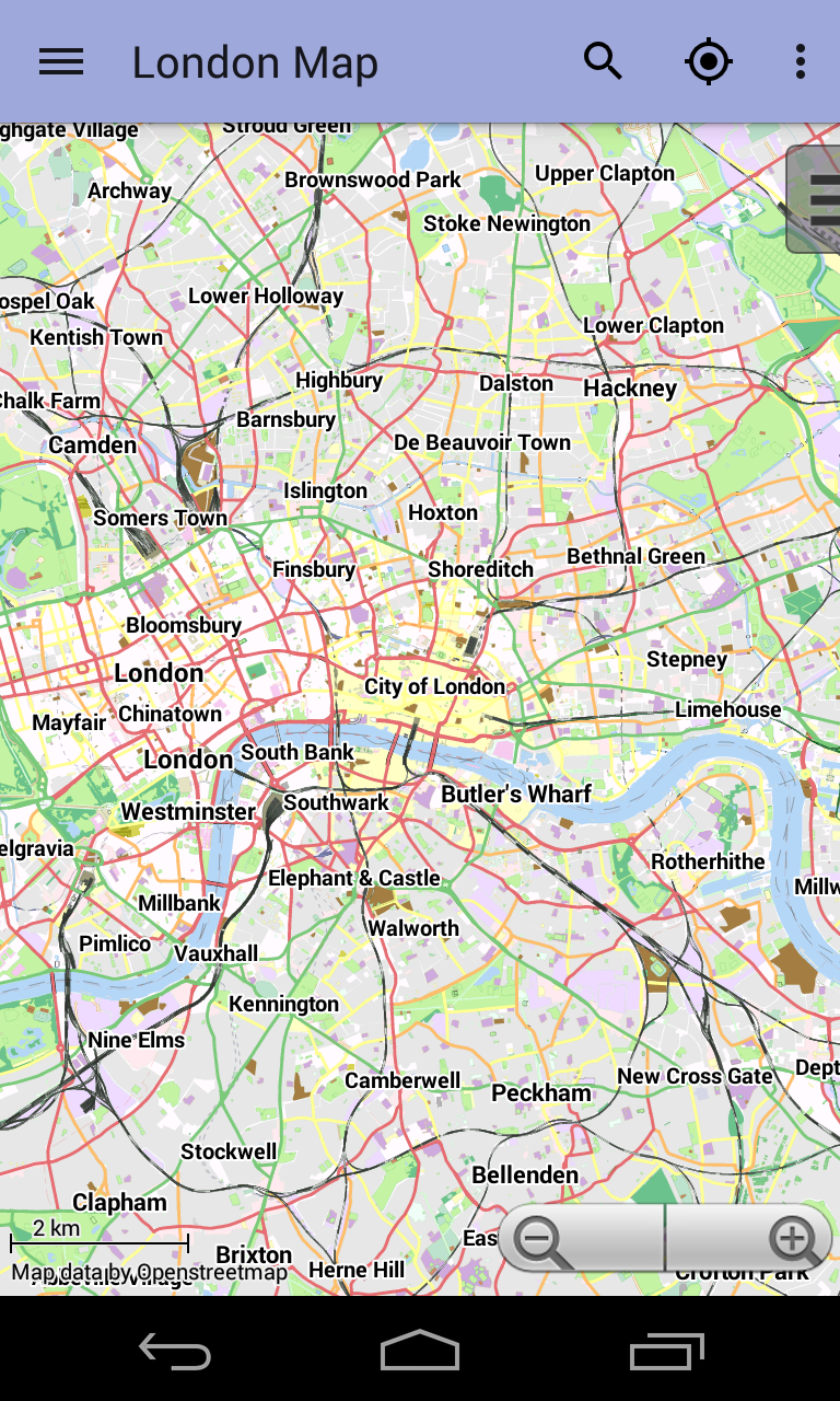 Android application London Offline City Map screenshort