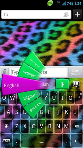 【免費個人化App】GO Keyboard Rainbow Cheetah-APP點子