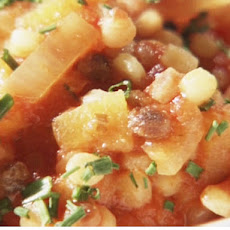 Fregula with Braised Butternut Squash and Tomatoes
