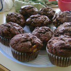 Double Chocolate Banana Muffins