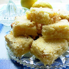 Lemon Squares With Candied Ginger