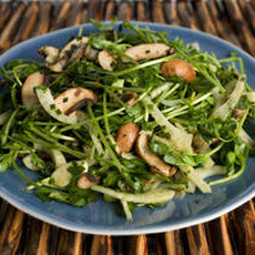 Herbed Pea Sprout, Fennel, and Mushroom Salad Recipe