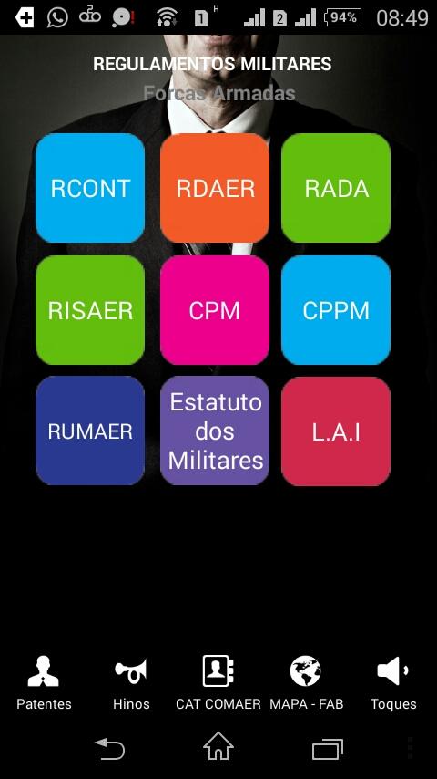 Android application FAB - Regulamento Militar screenshort