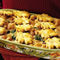 Turkey Pot Pie with Cranberry-Pecan Crusts
