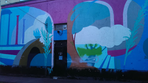 Plants and Tubes Mural