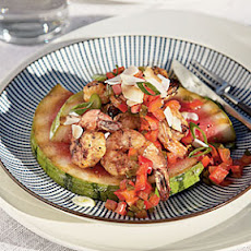 Grilled Watermelon and Shrimp