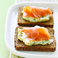 Smoked Salmon and Egg Canapes