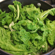Simple Swiss Chard with Caramelized Onions and Balsamic Vinegar