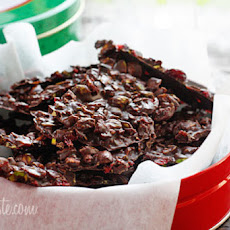 Cranberry Pistachio Dark Chocolate Bark