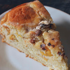 Peach Yogurt Cake with Cinnamon Glaze