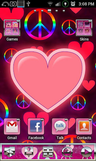 【免費個人化App】Pink Love GO Launcher Ex Theme-APP點子