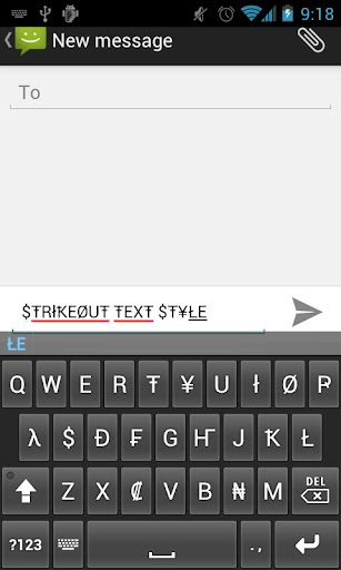 Text Styler Keyboard - Strike