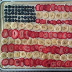 Patriotic Fruit Pizza