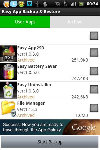 Easy App Backup Restore