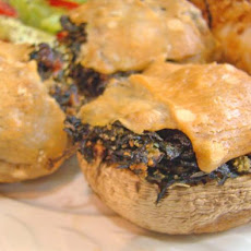 Olive Oyl's Treat for Popeye (Spinach stuffed Mushrooms)