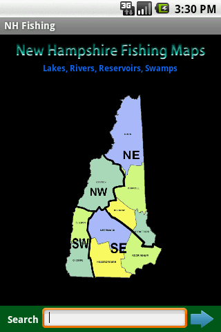 New Hampshire Fishing Maps 4K