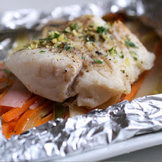 Cod Fish Grilled in Foil